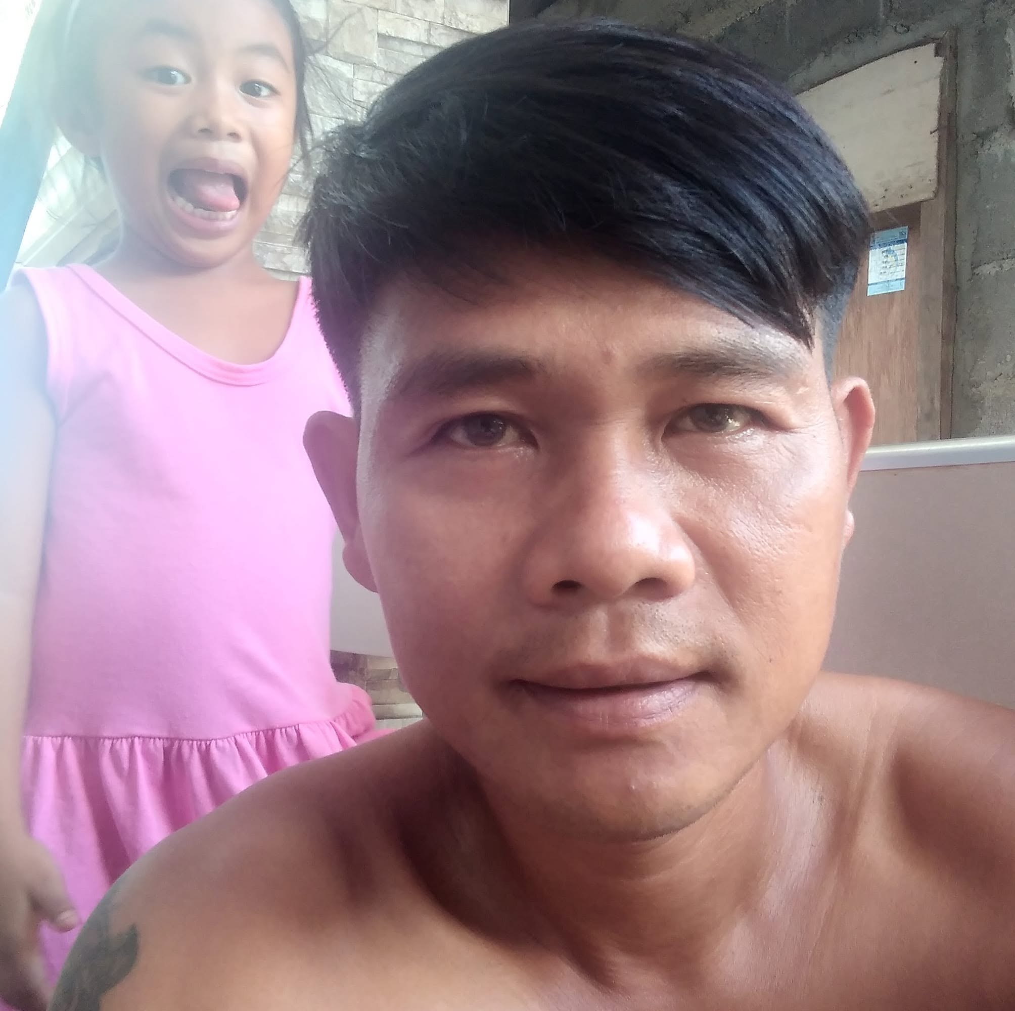 Dad and sister